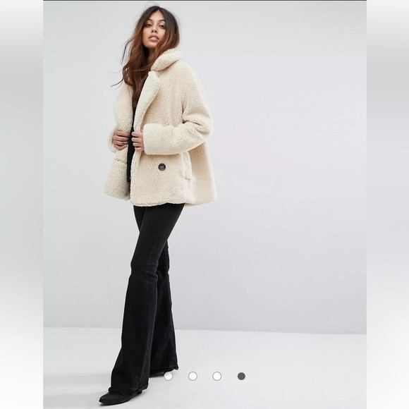 Free People Jackets & Blazers - Free People Teddy Bear Peacoat